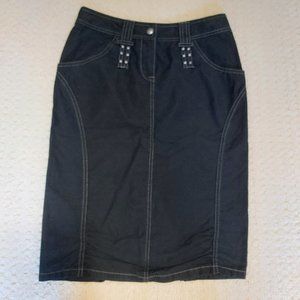 Mexx Black Pencil Skirt Sz 4 - EUC